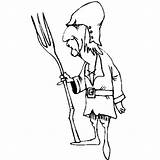 Contadino Persone Disegno Berufe Zappa Malvorlage Mestieri Lavoratori  sketch template