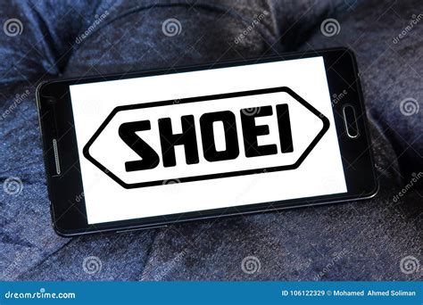 Shoei helmet company logo editorial stock image. Image of designs ...