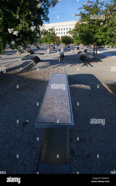 The Pentagon Memorial features 184 empty benches, a Memorial to ...