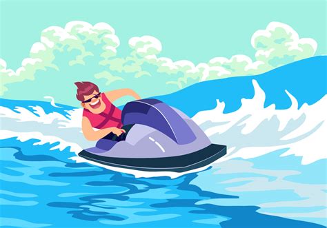 Water Jet Ski Vector 148060 Vector Art at Vecteezy