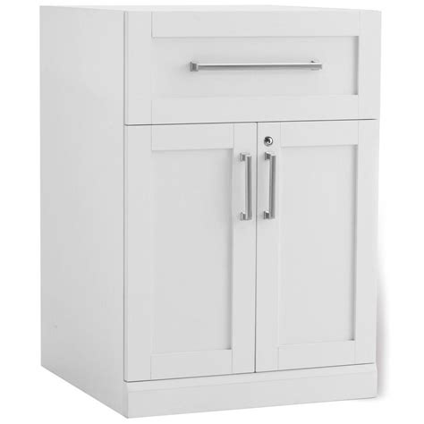 NewAge Products White Woodgrain Bar Cabinet-60004 - The Home Depot