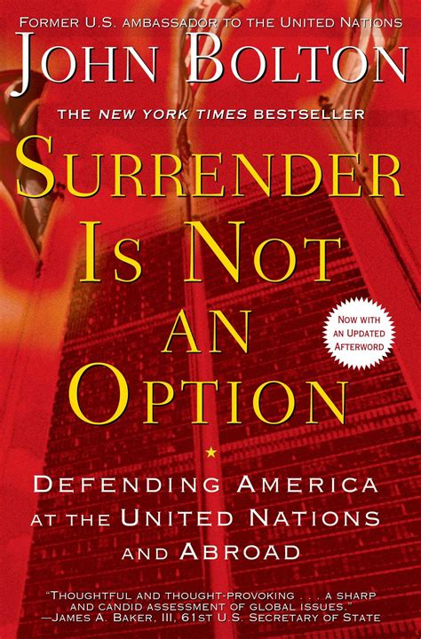 Surrender Is Not an Option | Book by John Bolton | Official Publisher ...