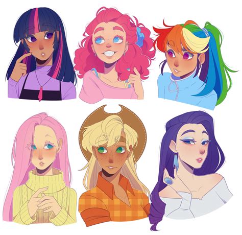 My Little Pony Main Characters As Humans