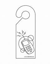 Door Printable Hanger Hangers Santa Knob Christmas Activities Craft  sketch template