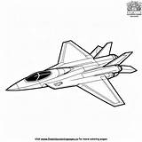 Stealth Jet Coloring Pages sketch template