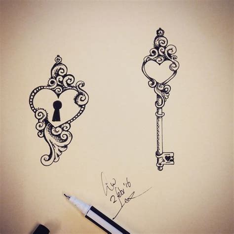 Heart Lock Tattoo Designs