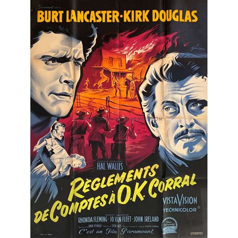 GUNFIGHT AT THE O.K. CORRAL French Movie Poster - 47x63 in. - 1957