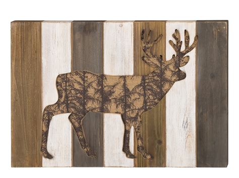 Deer Wood Wall Decor - Rustic Wall Decor