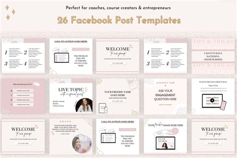 Facebook Templates Group Canva – MasterBundles