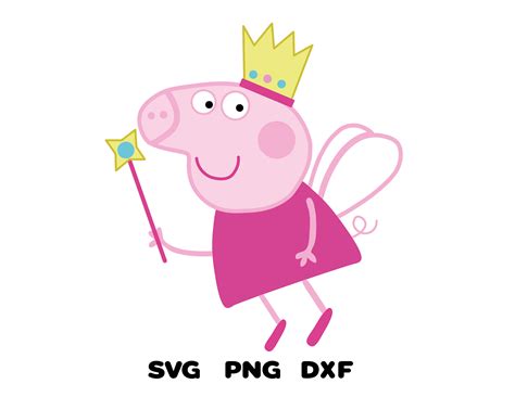 Peppa Pig Svg SVG PNG DXF Cricut Silueta | Etsy