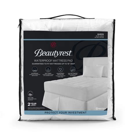 Beautyrest Waterproof Mattress Pad, Queen, Polyester - Walmart.com