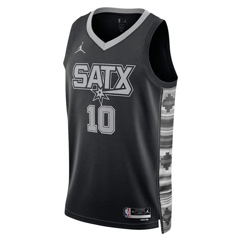 San Antonio Spurs Jeremy Sochan Statement Edition Black NBA Jersey