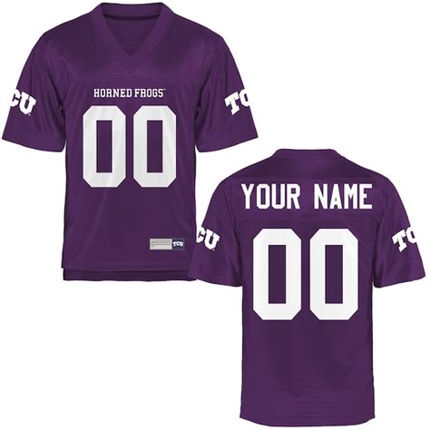 TCU Horned Frogs Personalized Football Name & Number Jersey - Purple ...