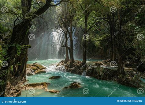 Angel Wing Waterfalls In Chiapas, Mexico Stock Photo | CartoonDealer ...