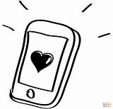 Ringing Cellphone coloring Page  Free Printable Coloring Pages sketch template