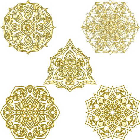 Set of islamic mandala art 11993827 Vector Art at Vecteezy