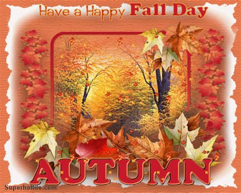 Have a Happy Fall Day animated autumn leaves fall gif fall greeting ...