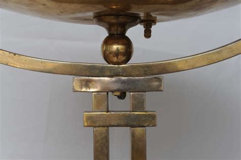 Deco Period Brass Torchiere Floor Lamp at 1stDibs