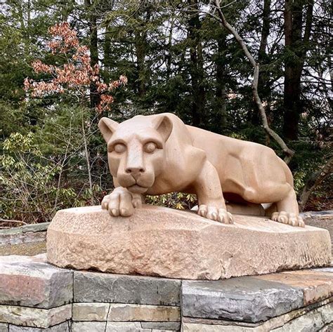 The iconic Nittany Lion statue on the campus of Penn State. Had the ...