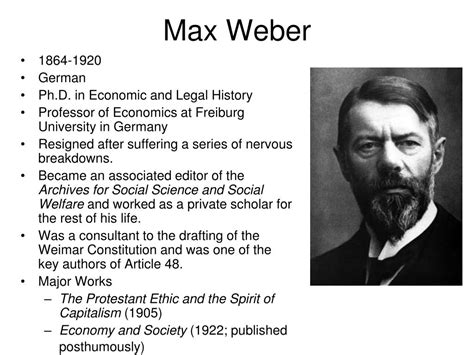 PPT - The Sociology of Max Weber PowerPoint Presentation, free download - ID:5330739