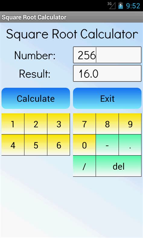 Square Root Calculator - Android Apps on Google Play