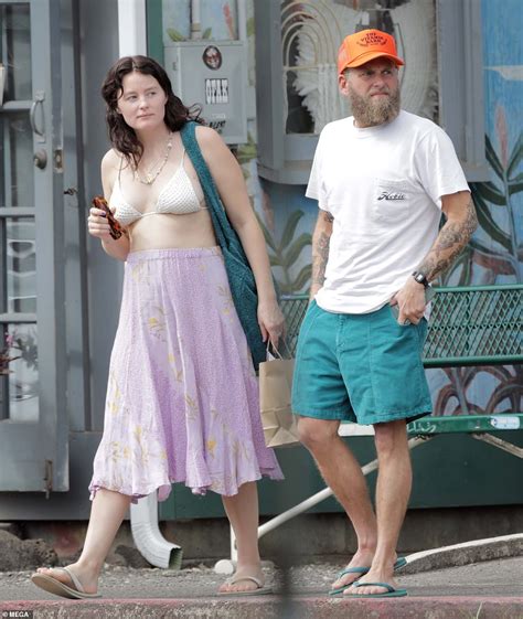 Jonah Hill's girlfriend Olivia Millar models bikini top as they shop at ...