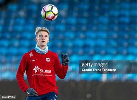 Martin Odegaard of Norway during training at Marienlyst Stadion on ...