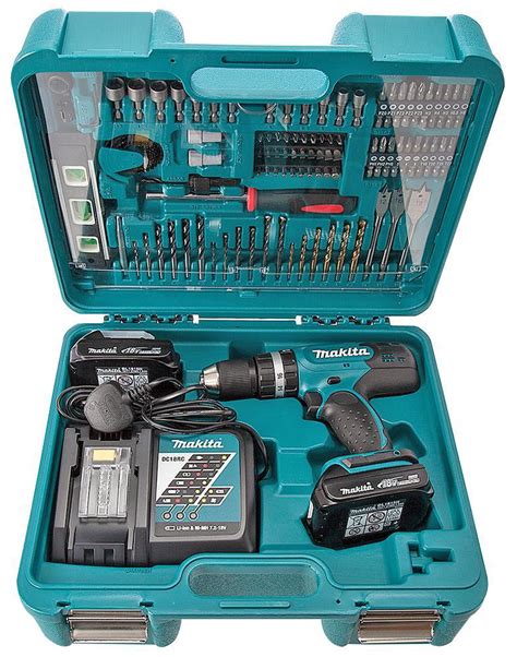 Makita - DHP453RYX5 - 18v Combi Drill & 101 Bit Set Kit