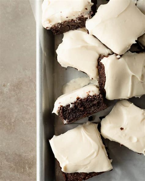 Brownies with Cream Cheese Frosting - Olives + Thyme