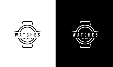 simple classic watch logo illustration 10505403 Vector Art at Vecteezy