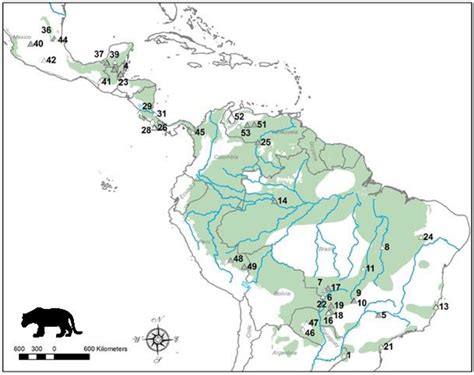 Jaguar Habitat Map