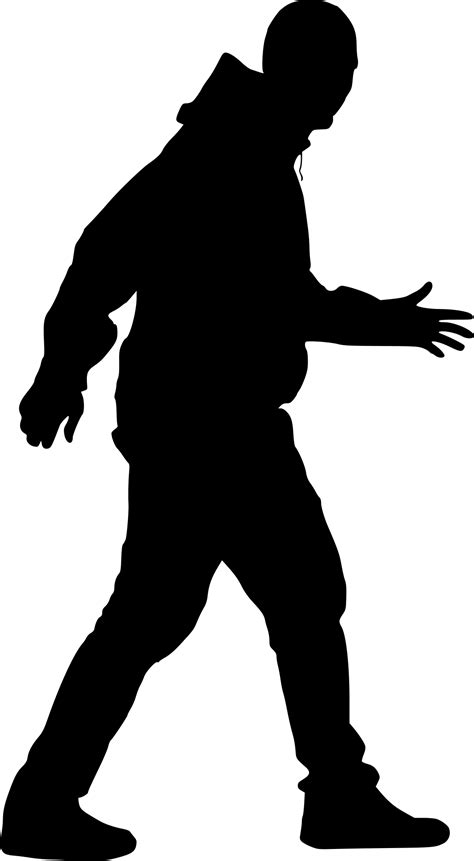 10 Man Walking Silhouette (PNG Transparent) | OnlyGFX.com