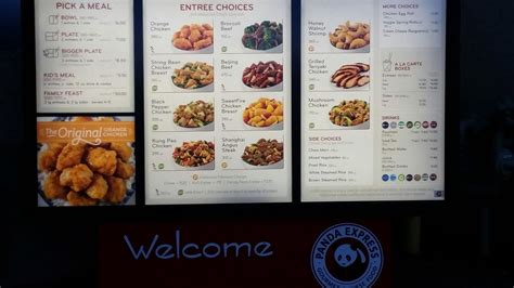 Panda Express Menu Prices