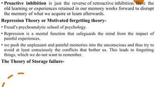 Memory & forgetting | PPT