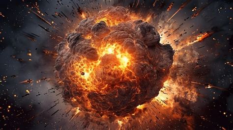 Premium AI Image | A picture of a fireball explosion fire