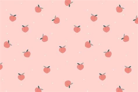 Free Vector | Peach background vector, cute desktop wallpaper | Cute ...