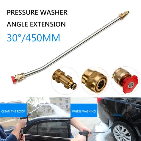 Pressure Washer Angled Extension Spray Lance Tips Set 30 Angle Car Washer Water Spray Lance for ...