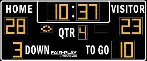 Fair-Play FB-8218-2 Football Scoreboard - Olympian LED