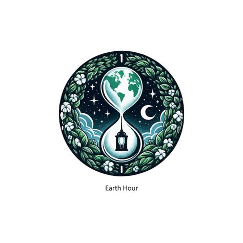 Premium Vector | Earth hour logo to celebrate everywhere