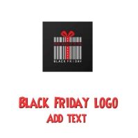 Black Friday sale offer logo design template. | PosterMyWall