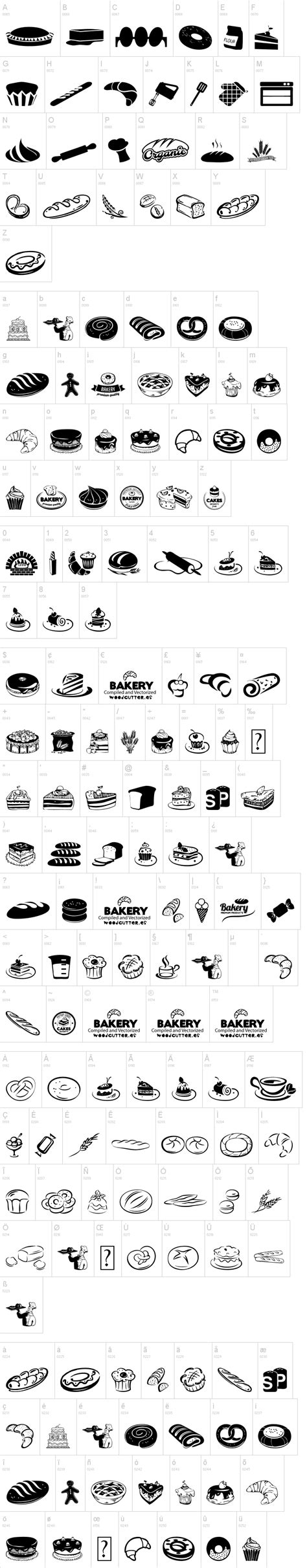 Bakery Font | dafont.com