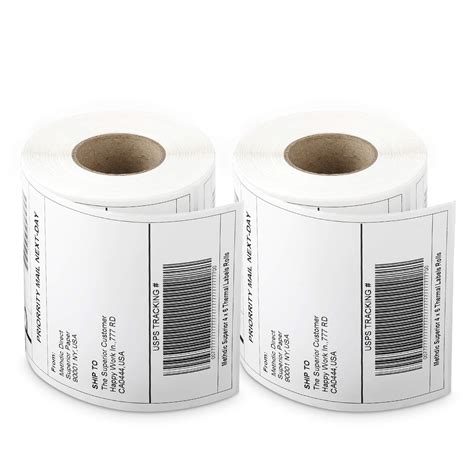 Methdic 4x6 Direct Thermal Shipping Labels for UPS USPS 250 Labels(2 Rolls) : Amazon.in ...