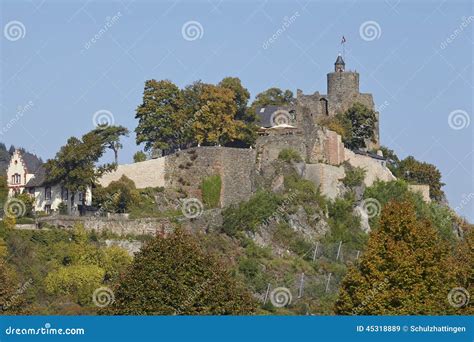 Saarburg - Castle Saarburg editorial stock image. Image of daylight ...