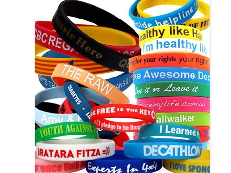 Printed Silicone Wristband and Charity Wristband