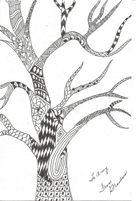 Art 8: Zentangle Trees - MacArthur Art