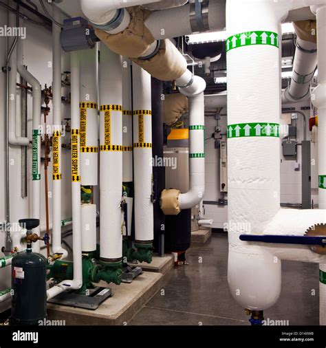 Basement Water Pipes Stock Photo - Alamy