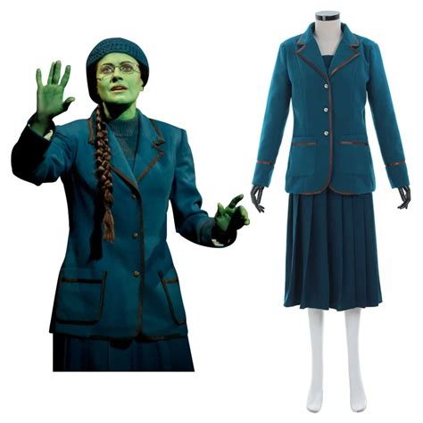 Custom Made Popular Music Drama Wicked Elphaba Cosplay Costume Adult Women Fancy Party Halloween ...