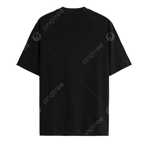 Mockup Kaos Regular Fit Hitam, Maket, Desain Kaos, Kaos Polos PNG Transparan Clipart dan File ...