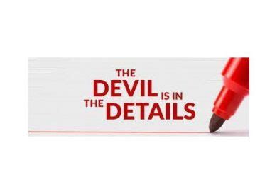 The Devil is in the Details | Dewick & Associates