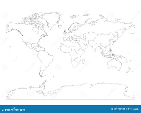 World Map Divided Into Six Continents In Different Color. Cartoon Vector | CartoonDealer.com ...